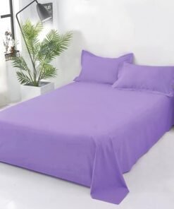 Plain Cotton Bedsheet Set – Lilac