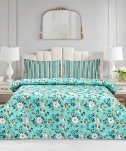 Sun Pop Cotton Printed Bedsheet Set